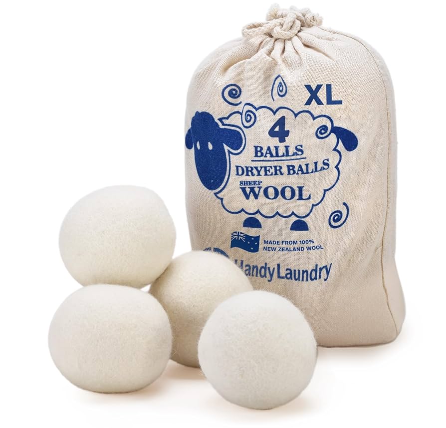 Wool dryer balls (reusable alternative to dryer sh